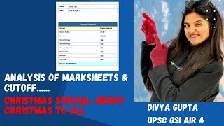 UPSC Geochemist  Geoscientist Preparation  Analysis of marksheets and cutoffs  Christmas special😊 [upl. by Cheyney]