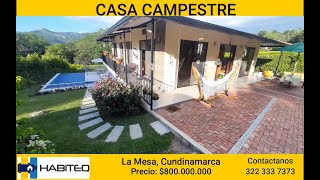 Casa Campestre  La Mesa Cundinamarca [upl. by Glimp]