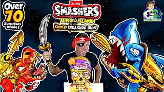 ZURU Smashers Dino Island Gold Treasure Hunt over 70 Surprises inside [upl. by Rramal]