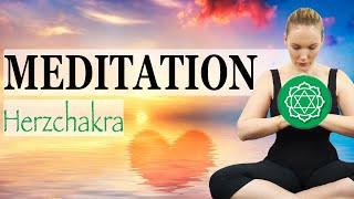 Geführte Meditation HERZCHAKRA zum Aktivieren  Heilen  Öffnen des Anahata Chakras [upl. by Melborn]