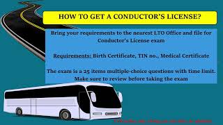 Conductors License Exam Review English [upl. by Uhsoj673]