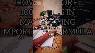 How to score full marks maths using important formula sheet ✅📚mathproblems boards boardexam neet [upl. by Dane]