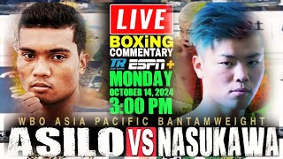 🔴LIVE GERWIN ASILO VS TENSHIN NASUKAWA Full Fight Commentary WBO Asia Pacific Bantamweight Title [upl. by Kallick]