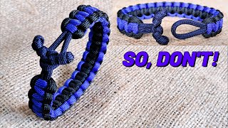 SO DONT Dont Like Fusing 2 Strands to Make 2 Color Paracord Bracelet BONUS Toggle Closure [upl. by Denman]