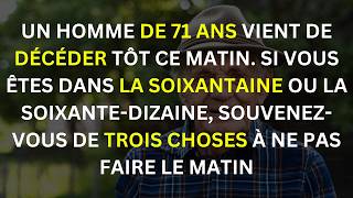 Un homme de 71 ans est décédé ce matin  Que pouvonsnous en apprendre [upl. by Asilahs65]