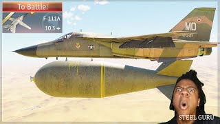 STOCK NEW F111A GRIND Experience 💥💥💥 27750Lb of BOMBS 💣💣💣 ABSOLUTE MADNESS at 103 [upl. by Richardo]