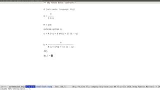 financial markets bonus contracts python emacs calc embedded [upl. by Eelir]