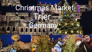 Weinnachtmarkt Christmas Market Festival in Trier Germany [upl. by Telford]