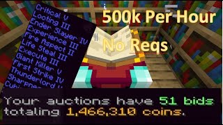 Hypixel Skyblock Beginner Money Making Method Extremely Low Requirements [upl. by Brandea]