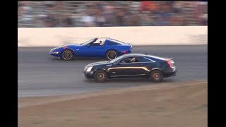 Cadillac vs Corvette  CNS Circle Drags 2022 [upl. by Ebba]