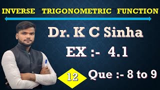 inverse class 12th math ex41 Drk c Sinha  math inverse dr k c Sinha formula study 📚 [upl. by Pirzada]