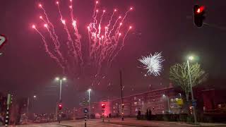 Veel Vuurwerk in Den Haag tijdens jaarwisseling 2022  2023 [upl. by Launce41]