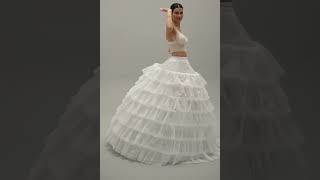 Quinceañera Dress Petticoat Wedding Dress Underskirt Bridal Ball Gown Crinoline [upl. by Ijnek]