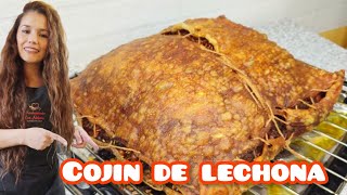 Como Preparar Cojín de Lechona y Obispo Relleno FácilDelicioso🐷🐷 [upl. by Cogen]