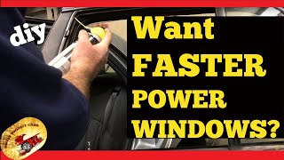 HOW TO Make Your Power Windows Move UP amp Down FasterU WONT BELIEVE YOUR EYES [upl. by Milstone]