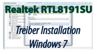 Realtek RTL8191SU Wlan bgn Karte Treiber herunterladen und installieren in Windows 7 Deutsch [upl. by Pamella]