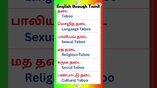 96 Vocabulary for Spoken English in Tamil vocabularyintamil spokenenglishintamil [upl. by June641]