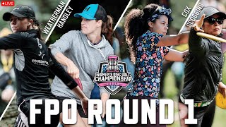 Round 1  2024 Throw Pink Womens Disc Golf Championship [upl. by Killie]