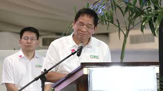 Eddie Villanueva faces media as CIBAC partylist group seeks reelection [upl. by Werdnael835]