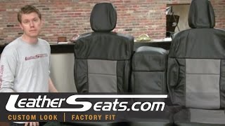 Ford F150 SuperCrew Custom Leather Interior Upholstery Upgrade kit  wwwLeatherSeatscom [upl. by Thorne843]