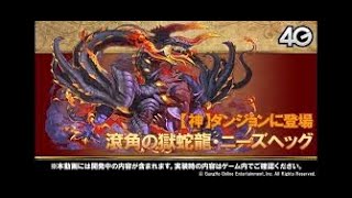 召喚圖板サモンズボード台 神 GungHo洞穴 滾角的獄蛇龍暗L2防 [upl. by Nayrb871]