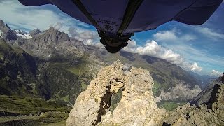 GoPro Wingsuit Flight Through 2 Meter Cave  Uli Emanuele [upl. by Odawa795]