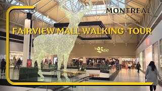 Fairview Mall Walking Tour Montreal Canada shopping mall in Montreal Christmas Ambiance [upl. by Savory908]