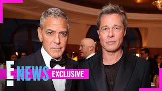 Brad Pitt and George Clooney’s BROMANCE A Look Back At Their Best Interviews Exclusive  E News [upl. by Ahto569]