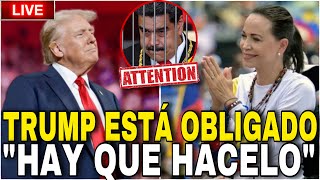 TRUMP ESTÁ OBLIGADO MARIA CORINA quotHACER LO QUE SE TENGA QUE HACERquot SoyFabianDicosta [upl. by Johppa634]