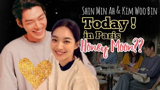 TODAY Shin Min Ah amp Kim Woo Bin in Paris Honeymoon OP share the Photos shinminah kimwoobin [upl. by Nared]