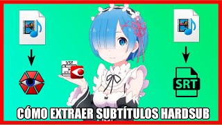 Como extraer subtítulos pegados de cualquier ANIME en español Hardsub 💯 Tutorial Videosubfinder OCR [upl. by Cathleen]