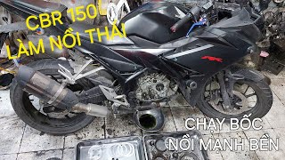 CBR 150 LÀM NỒI THÁI CHẠY BỐC NỒI BỀN MẠNH BÁO GIÁ LÀM NỒI HONDA CBR CB 150 WINNER SONIC cbr150 300 [upl. by Ahsenaj]