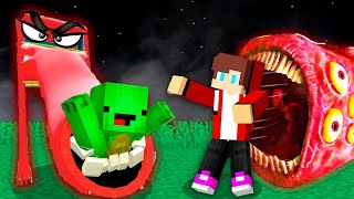 Scary TRAIN EATER and SLIDE EATER kidnapped JJ and Mikey in Minecraft Challenge Maizen [upl. by Lacefield]