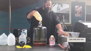 How to make Mead  Quick 30 day mead from honey water and yeast [upl. by Idid]