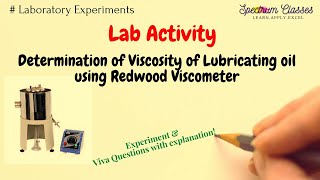 Redwood Viscometer Experiment Viva Question Viscosity of Lubricating oils [upl. by Osithe]