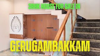 3BHK Independent House for sale in gerugambakkam porur chennai Contact 8807291899 [upl. by Marlena600]