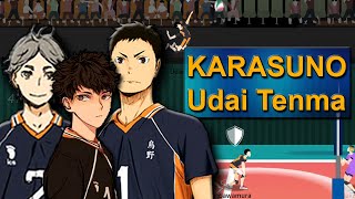 The Spike Volleyball 3x3 Karasuno Udai Tenma haikyuu Little giant 宇内うだい 天満てんま [upl. by Calli]