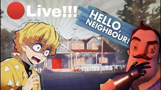 🔴LiveHello neighbour 🏠Insane gameplay 😱Speed running 👍🏻Must watch ⌚ [upl. by Edelman]