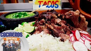 Receta Tacos de suadero  Cocineros Mexicanos [upl. by Ayak170]