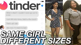 250 lbs vs 125 lbs I SHOCKING Tinder Experiment [upl. by Namolos]