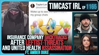 Leftist Journo THREATS Spark PANIC After UnitedHealth ASSASSINATION wAmber Duke  Timcast IRL [upl. by Ramgad]