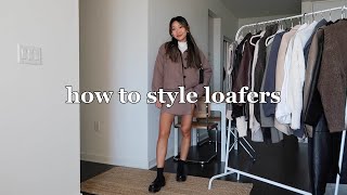 STYLING LOAFERS  10 casual outfit ideas [upl. by Vandervelde256]