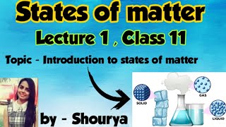 States of matter  class 11  lecture 1  chapter 5 [upl. by Duma]