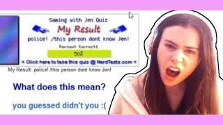 I FAILED THE GAMINGWITHJEN QUIZ [upl. by Yhtnomit]