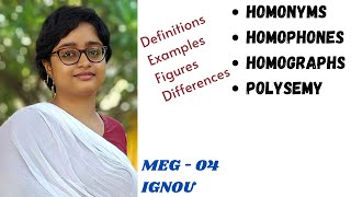 Homophones Homonyms  Homographs polysemy definitions explained examples  differences  meg 04 [upl. by Malchus]