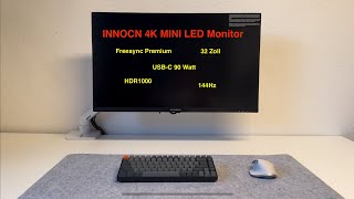 Best Budget Gaming Monitor 2024  INNOCN 32 Zoll 4KMonitor  UHDMiniLEDGamingMonitor  Unboxing [upl. by Kahl]