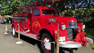 Saanich Fair 2024 Classic Firetruck and Police Car [upl. by Darsey212]