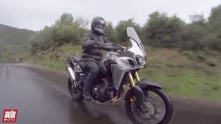 2016 Honda Africa Twin 1000 CRF ESSAI  parée pour le pire  Auto Moto Magazine [upl. by Nwahsear]