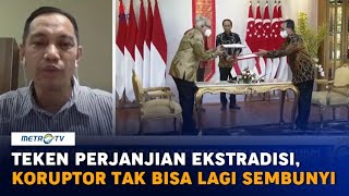 IndonesiaSingapura Teken Perjanjian Ekstradisi Koruptor Tak Bisa Lagi Sembunyi [upl. by Mauve]