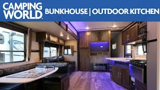 2018 CrossRoads Volante 310BH  Bunkhouse Fifth Wheel  RV Review Camping World [upl. by Adnaerb]